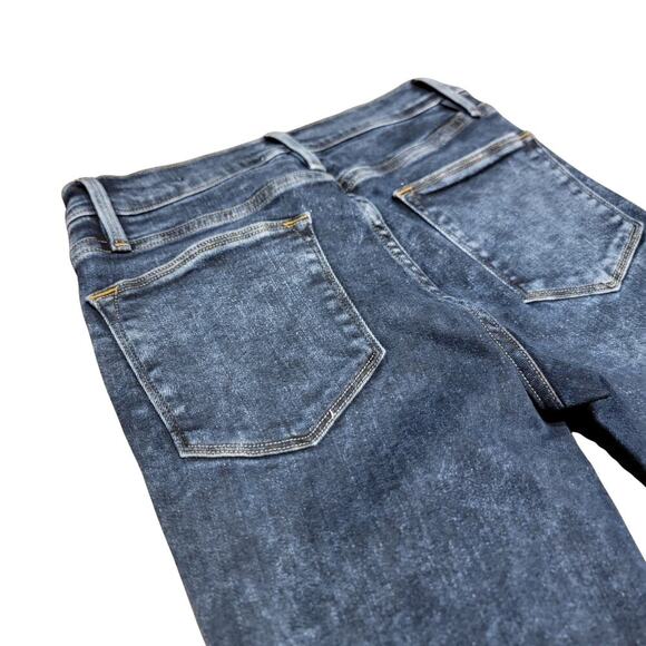 FRAME Le High Skinny Trumbull Jeans Womens 27 Dark Wash Designer Stretch Denim - Picture 11 of 15